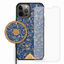 Blue Cornflower bundle with phone case, tempered glass screen protector and matching wireless charger