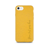 iPhone SE Vertical Custom Text Yellow Case