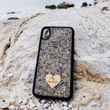 Personalized Text in Heart on Lavender Case