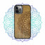 Wooden Phone Case with Engraved Mandala