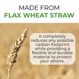 Biodegradable Phone Case made out of Flax Wheat 