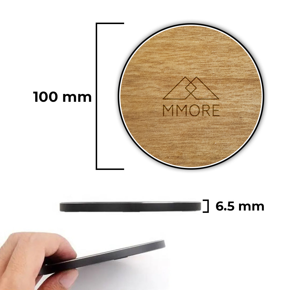 Wireless Charger with Organic and Wood Material Secondary image