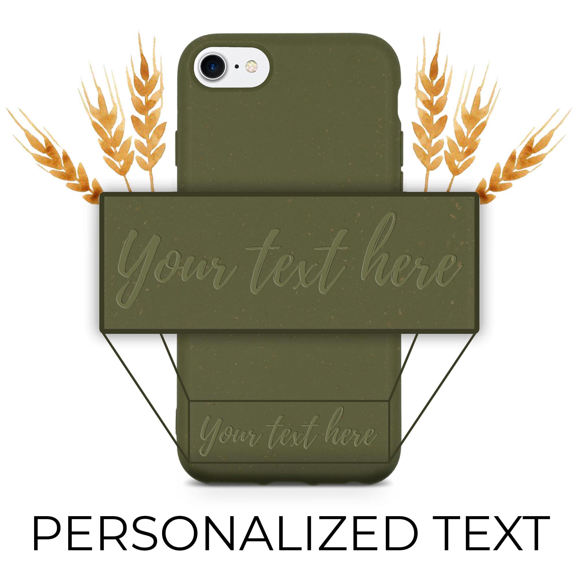Biodegradable Personalized Phone Case - Olive Green