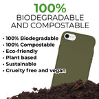 Biodegradable Personalized Phone Case - Olive Green