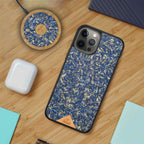 Blue Cornflower BUNDLE Phone Case + Screen Protector + Blue Cornflower Wireless Charger