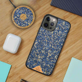 BUNDLE - Blue Cornflower Phone Case + Screen Protector + Mag Safe Charger + Coasters