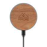 Drahtloses Ladegerät aus organischem und Holzmaterial