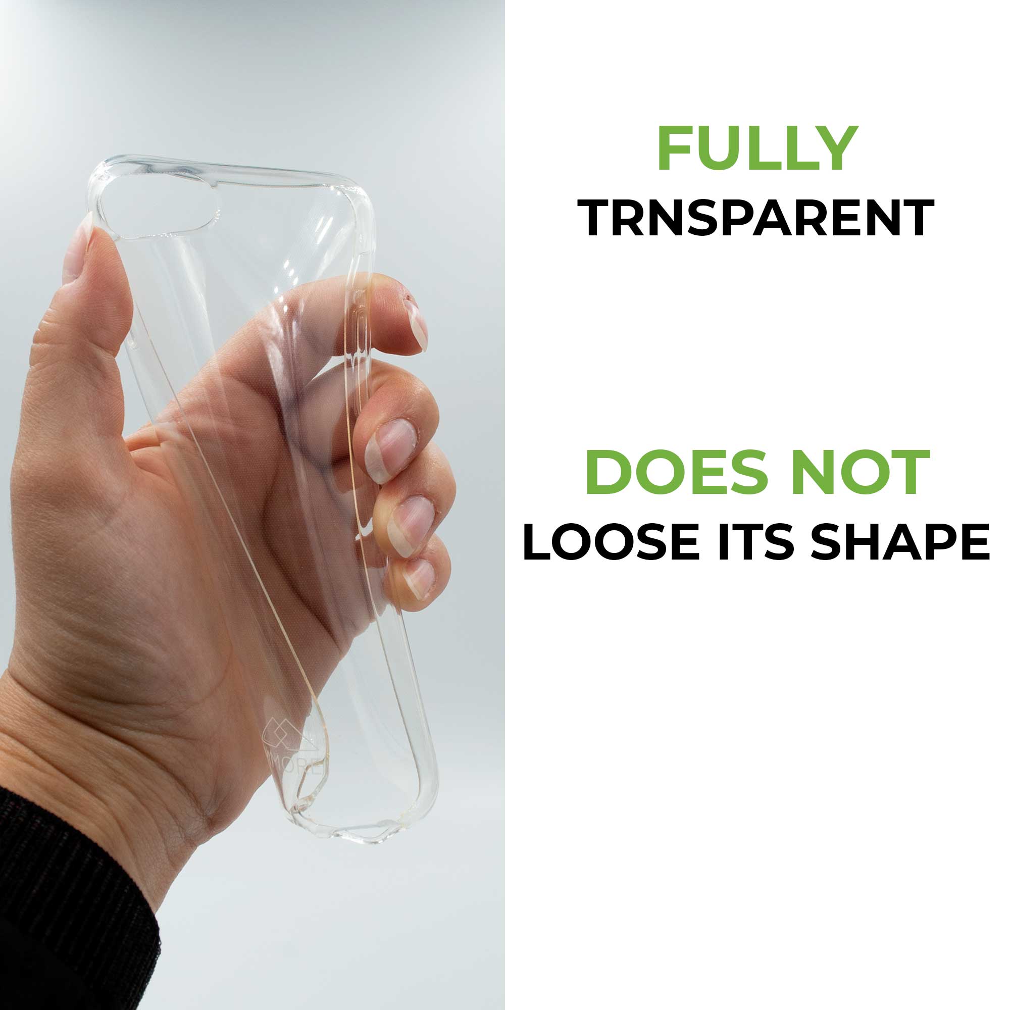 Recycled Ocean Plastic BUNDLE Transparent Phone Case + Screen Protector + Wireless Charger