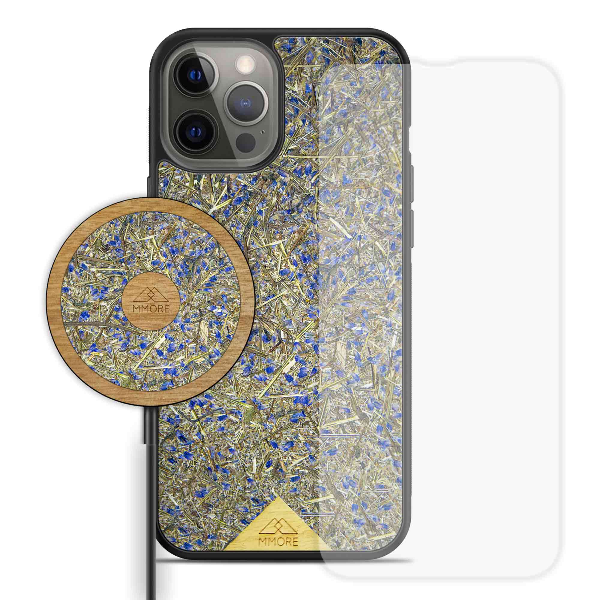 Lavender BUNDLE Phone Case+ Screen Protector + Lavender Wireless Charger Main image