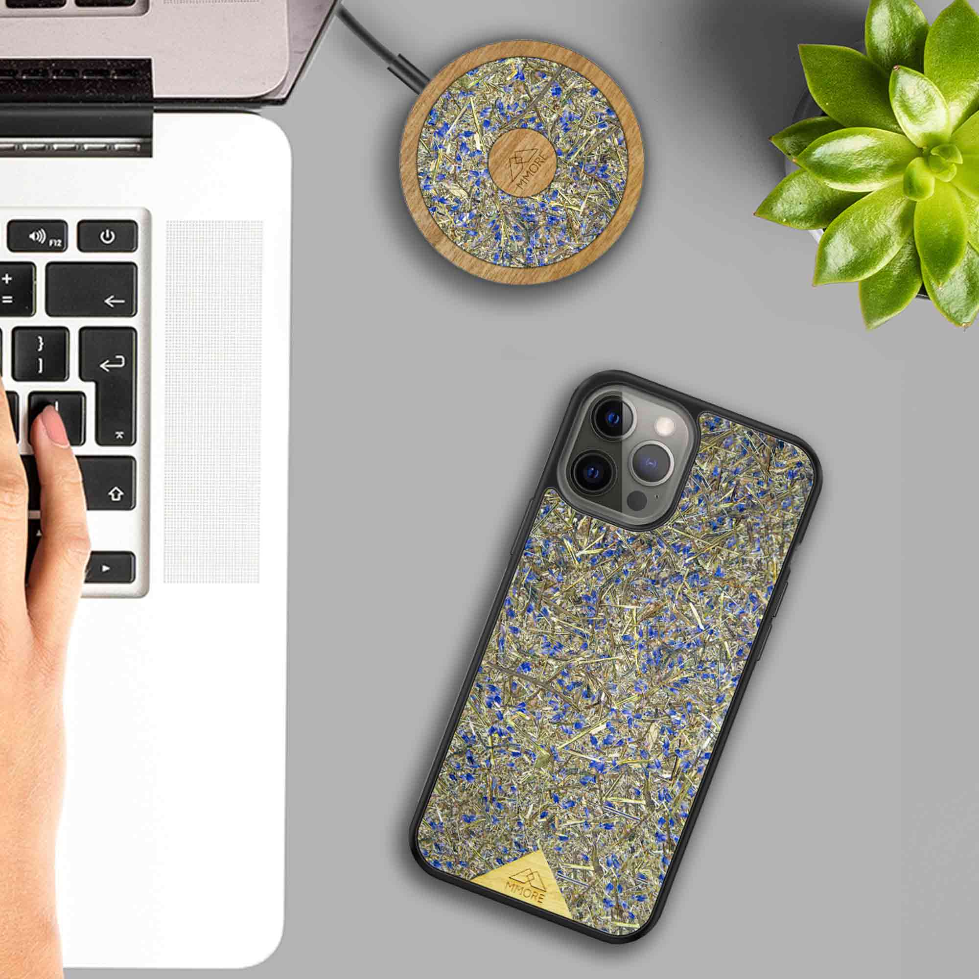 Lavender BUNDLE Phone Case+ Screen Protector + Lavender Wireless Charger Secondary image