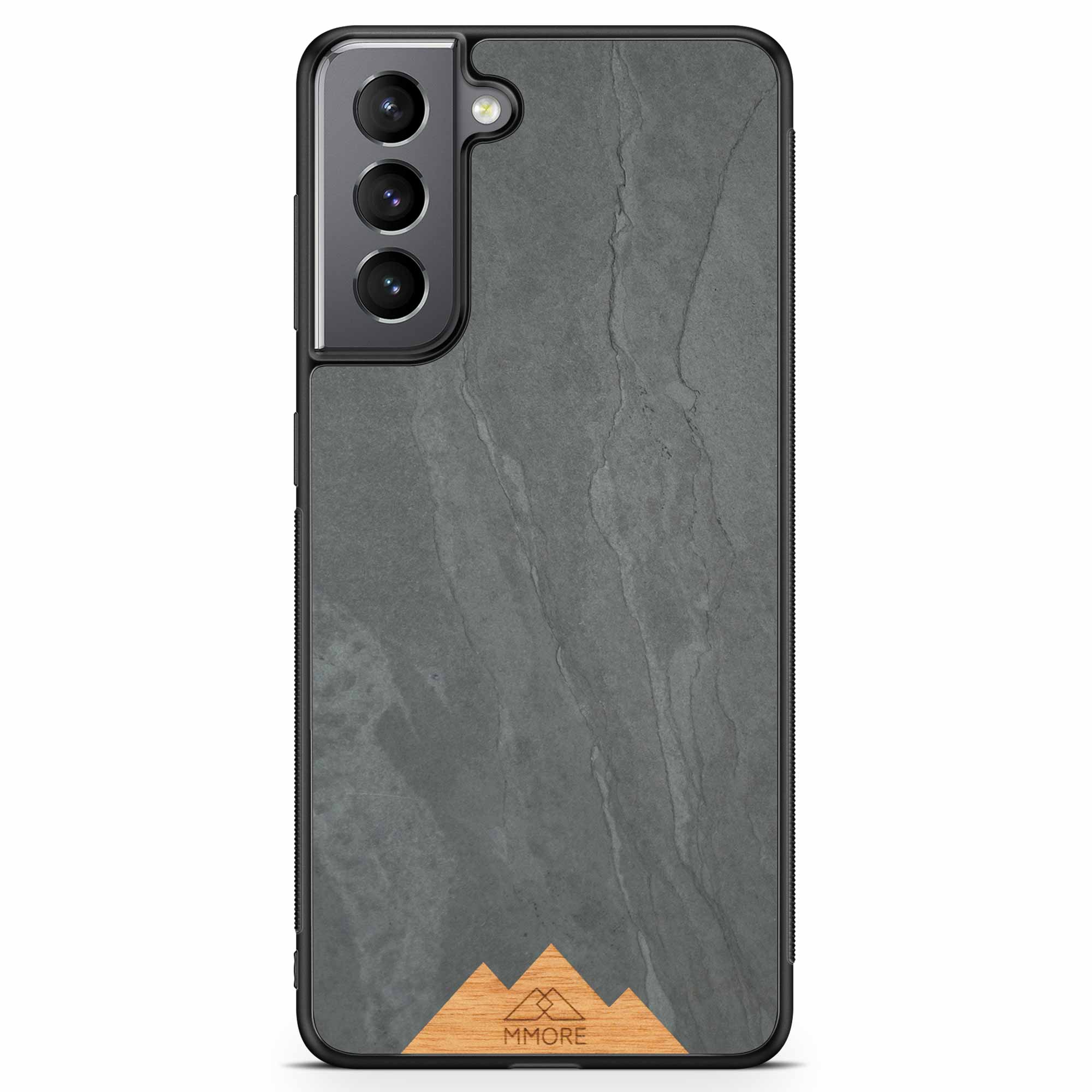 Samsung S8 Black Frame Phone Case Mountain Stone