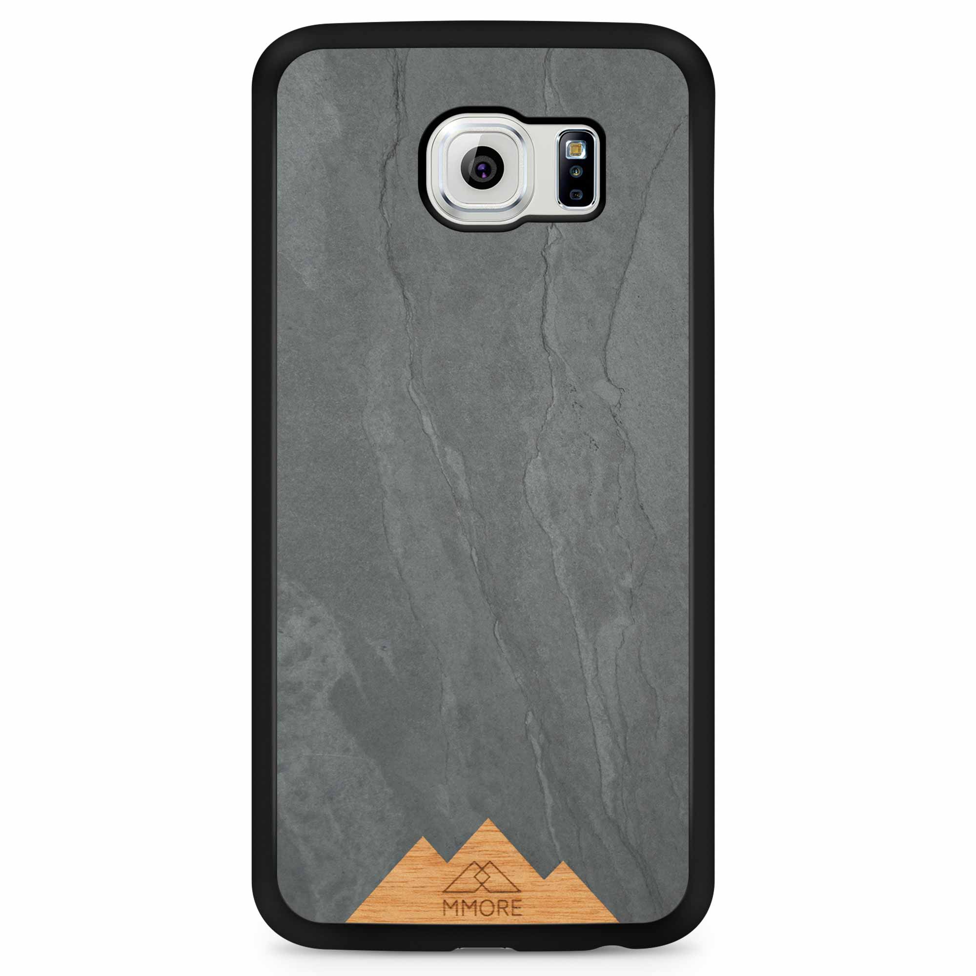 Huawei P20 Lite Black Frame Phone Case Mountain Stone