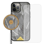 Skelettblätter BUNDLE Handyhülle + Displayschutzfolie + Skelettblätter Wireless Charger