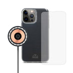 Recycled Ocean Plastic BUNDLE Transparent Phone Case + Screen Protector + Wireless Charger