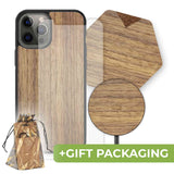 BUNDLE - American Walnut Phone Case + Screen Protector + Mag Safe Charger + Coasters
