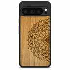 Mandala wooden phone case for Google Pixel 10 Pro XL