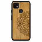 Mandala wooden phone case for Google Pixel 4A