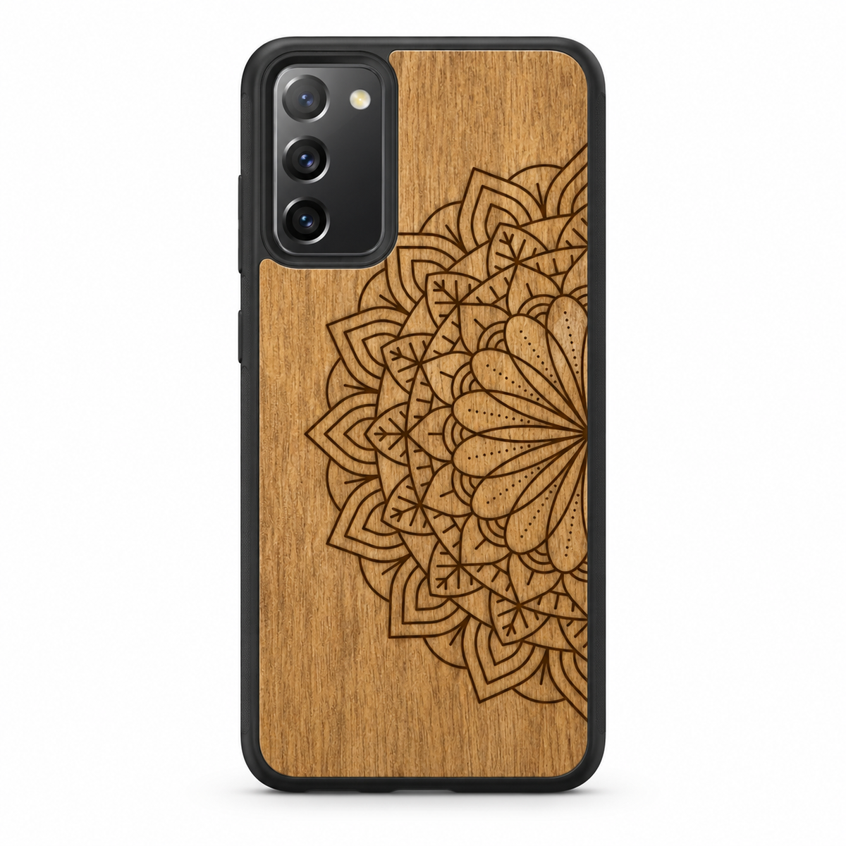 Mandala wooden phone case for Samsung Galaxy S20 FE