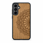 Mandala wooden phone case for Samsung Galaxy S23 FE