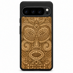 MMORE Tribal Mask wood phone case for Google Pixel 10-pro