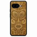 MMORE Tribal Mask wood phone case for Google Pixel 9a