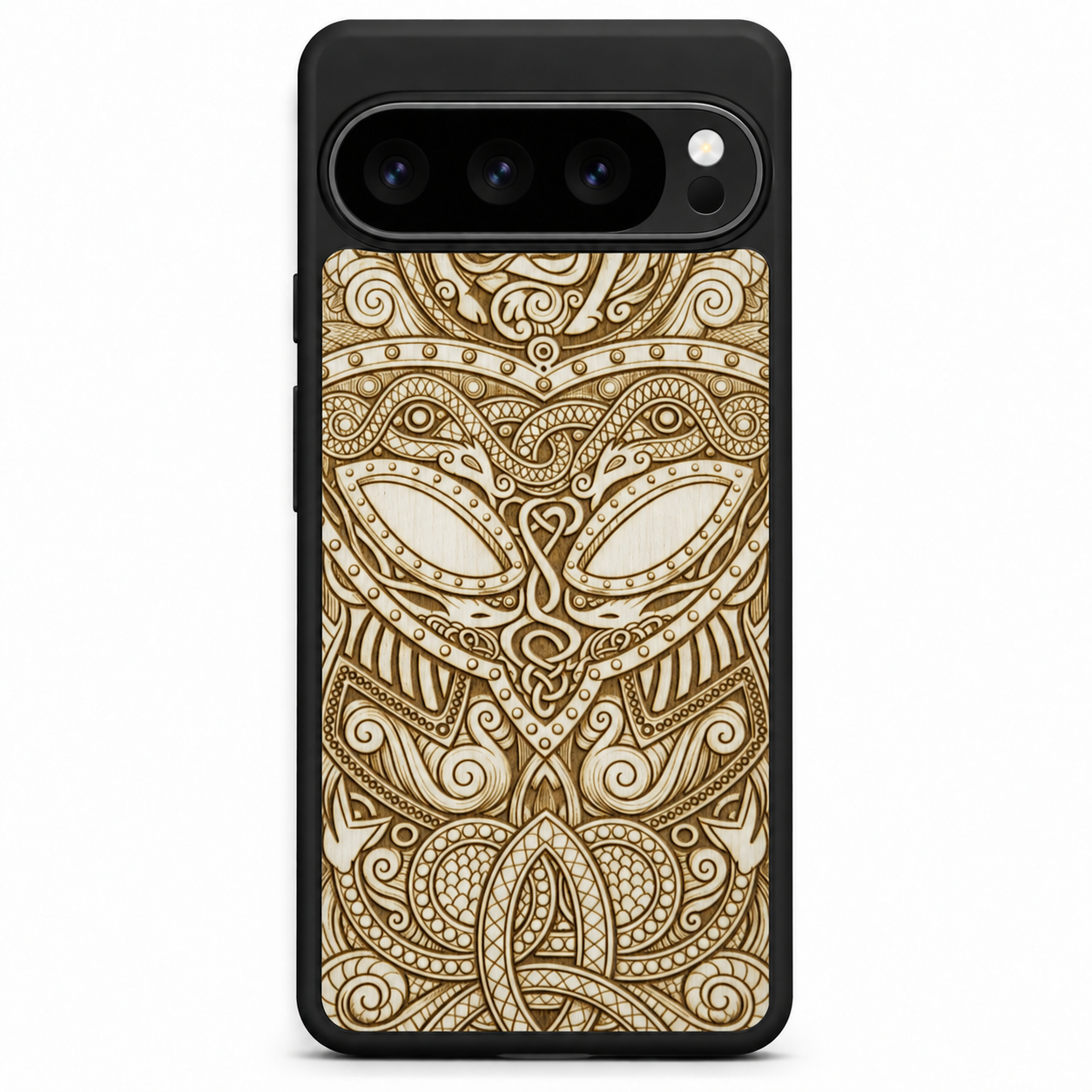 MMORE Viking wood phone case for Google Pixel 10-pro