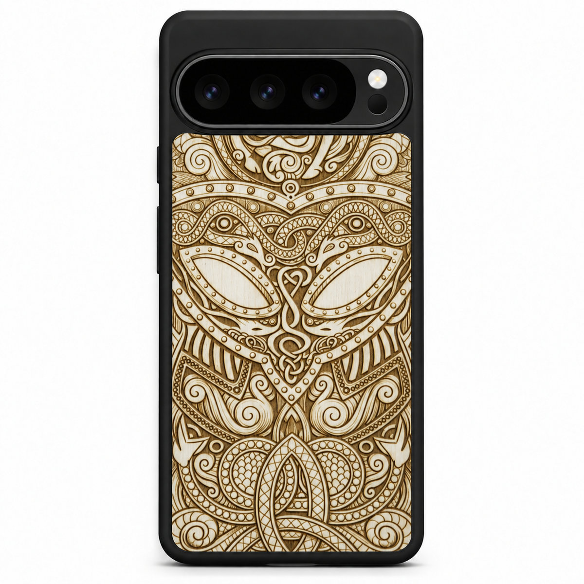 MMORE Viking wood phone case for Google Pixel 10-pro