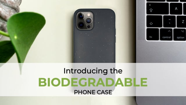 Carcasa personalizada biodegradable para teléfono - Negro