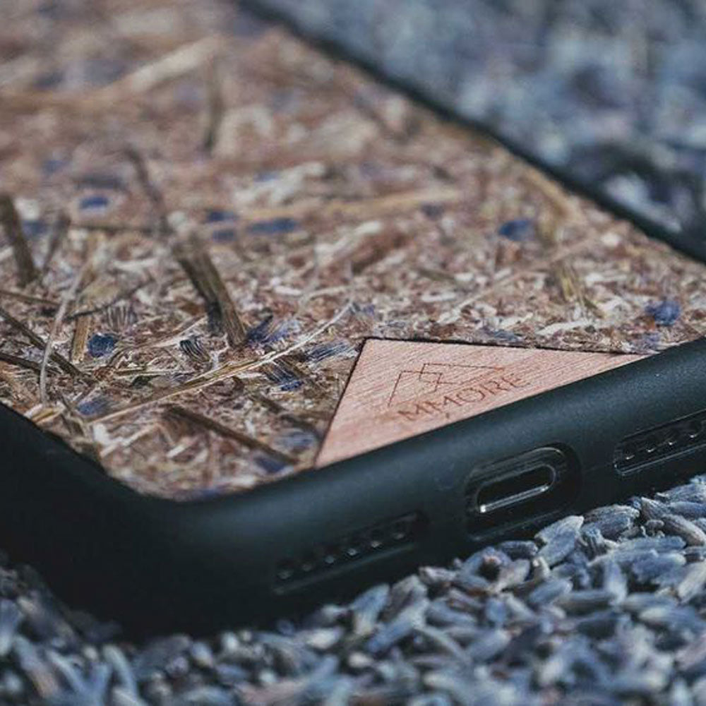 Lavender Phone case and MMORE logo