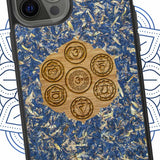All Seven Chakras Yoga Blue Cornflower Phone Case