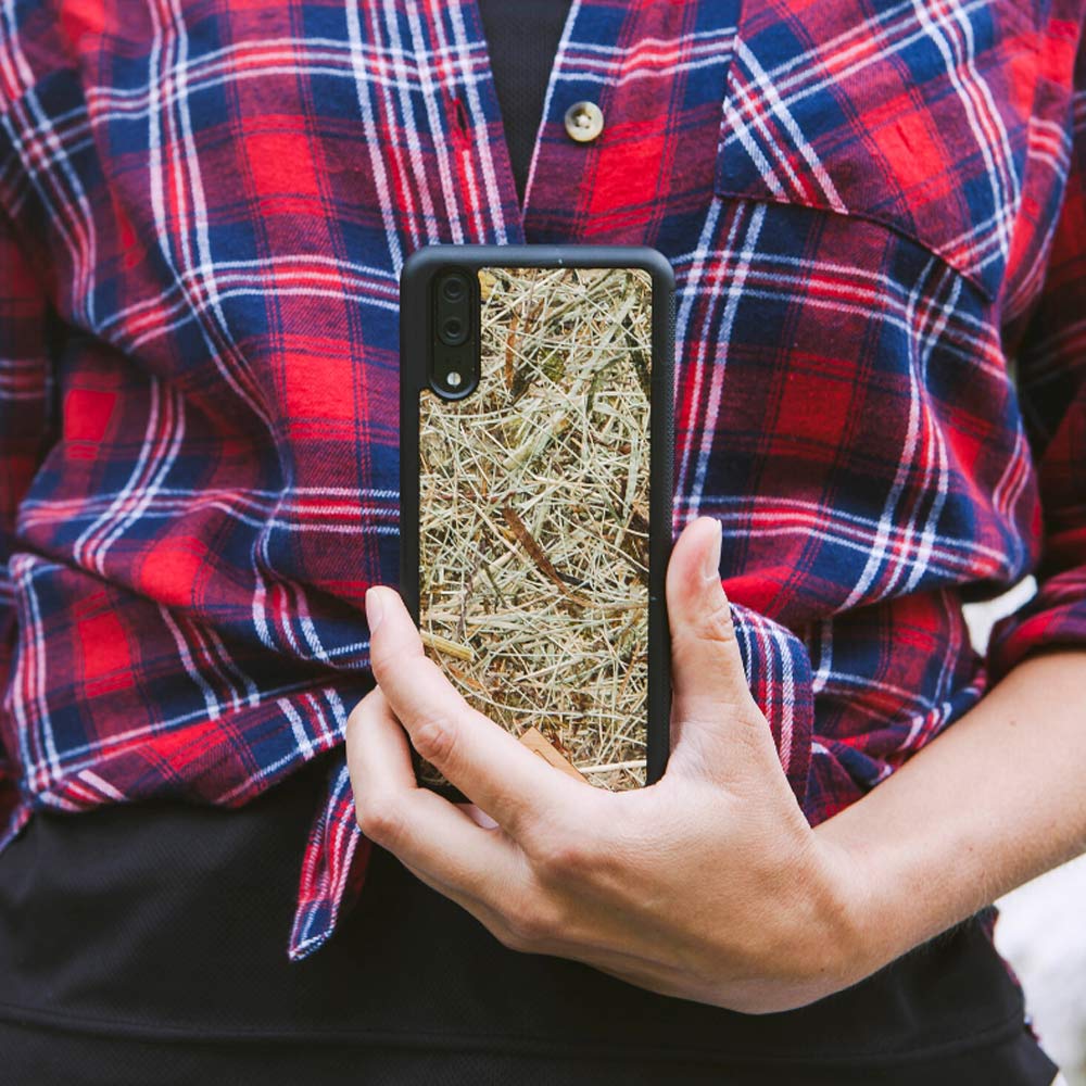 Alpine Hay Huawei Phone Case held in hand