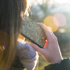 Talking on the Alpine Hay phone case