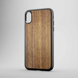 Funda para teléfono de madera de nogal americano para iPhone X