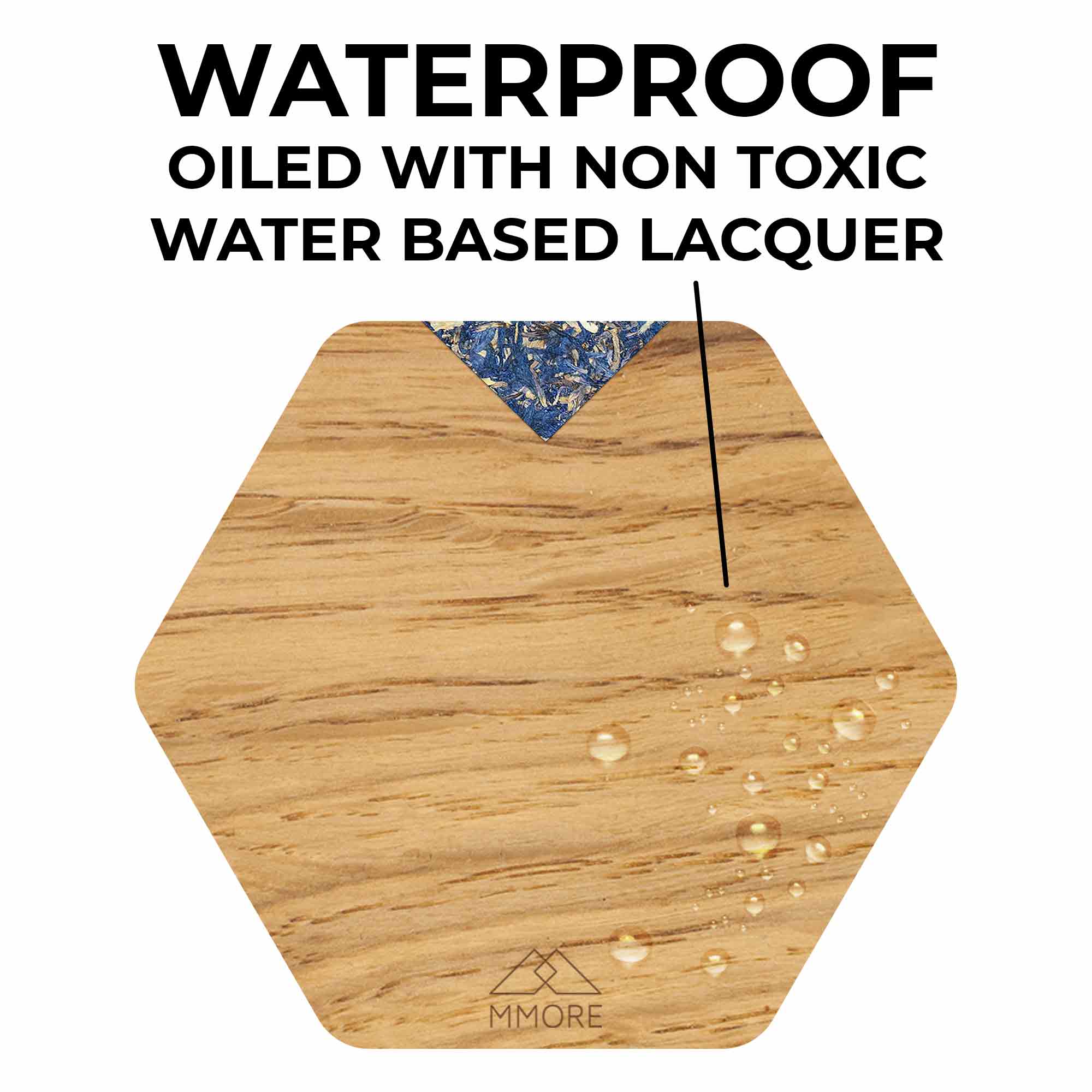 Single Wooden Coasters - Oak Secondary image