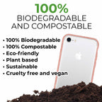 Compostable Transparent Case in Dirt