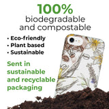 Vollständig biologisch abbaubare und kompostierbare Handyhülle MMORE Aquarell