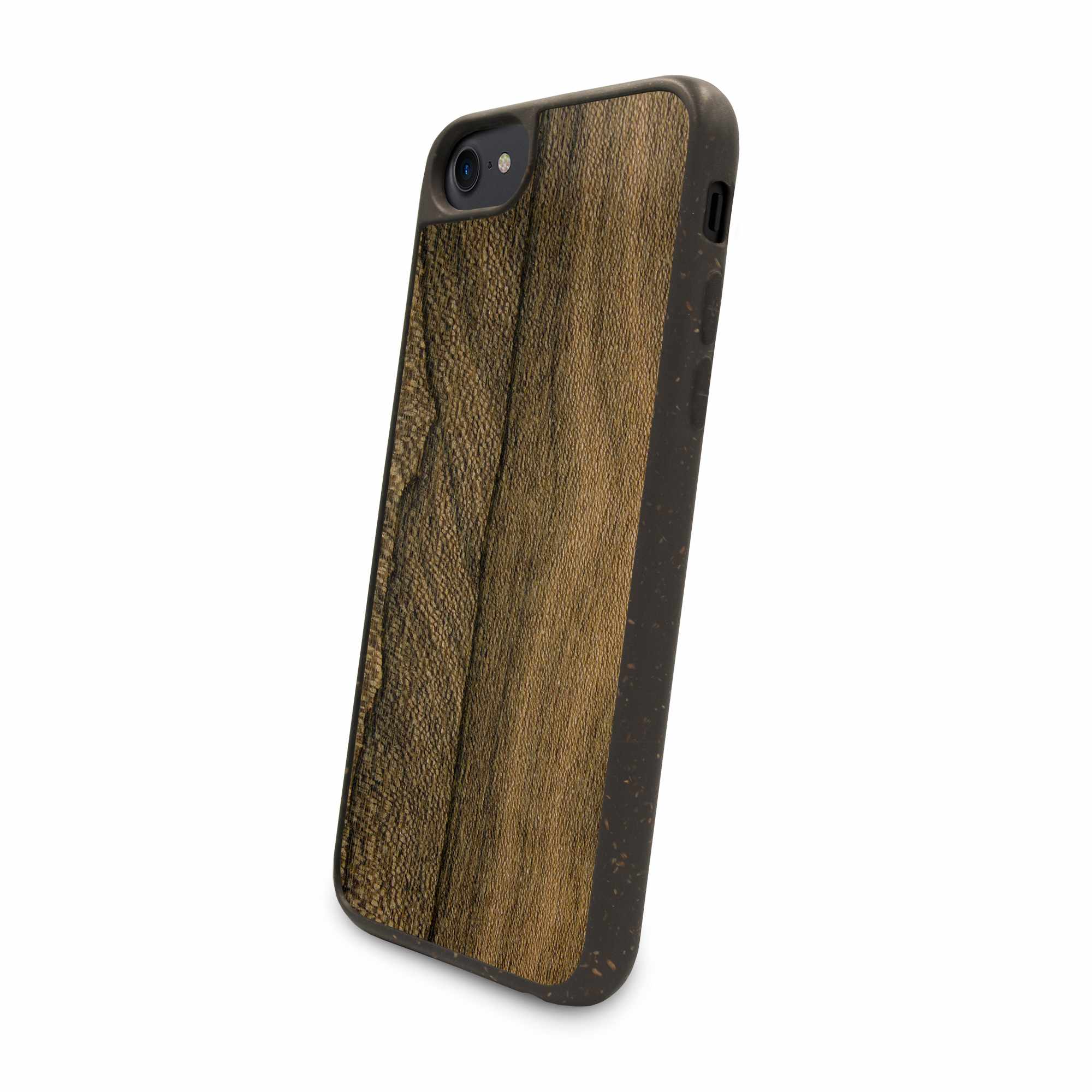 Biodegradable Ziricote Wood phone Case from side