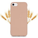 iphone 7 Pastel Pink Phone Case with Wheat Background