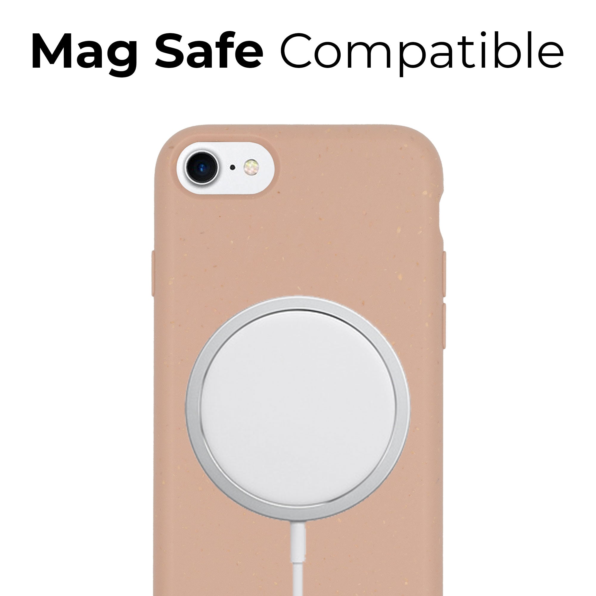 Mag Safe Pastel Pink Biodegradable Case