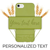 Kompostierbare benutzerdefinierte Text Apple Green iPhone Hülle