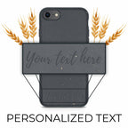 Custom Text Black Biodegradable iPhone Case