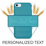 Custom Text Ocean Blue Biodegradable iPhone Case