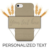Custom Text Olive Green Biodegradable iPhone Case