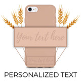 Pastel Pink Custom Text Biodegradable iPhone Case