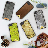 flatlay of biodegradable organic phone cases