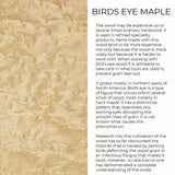 Introducción a la madera de arce ojo de pájaro