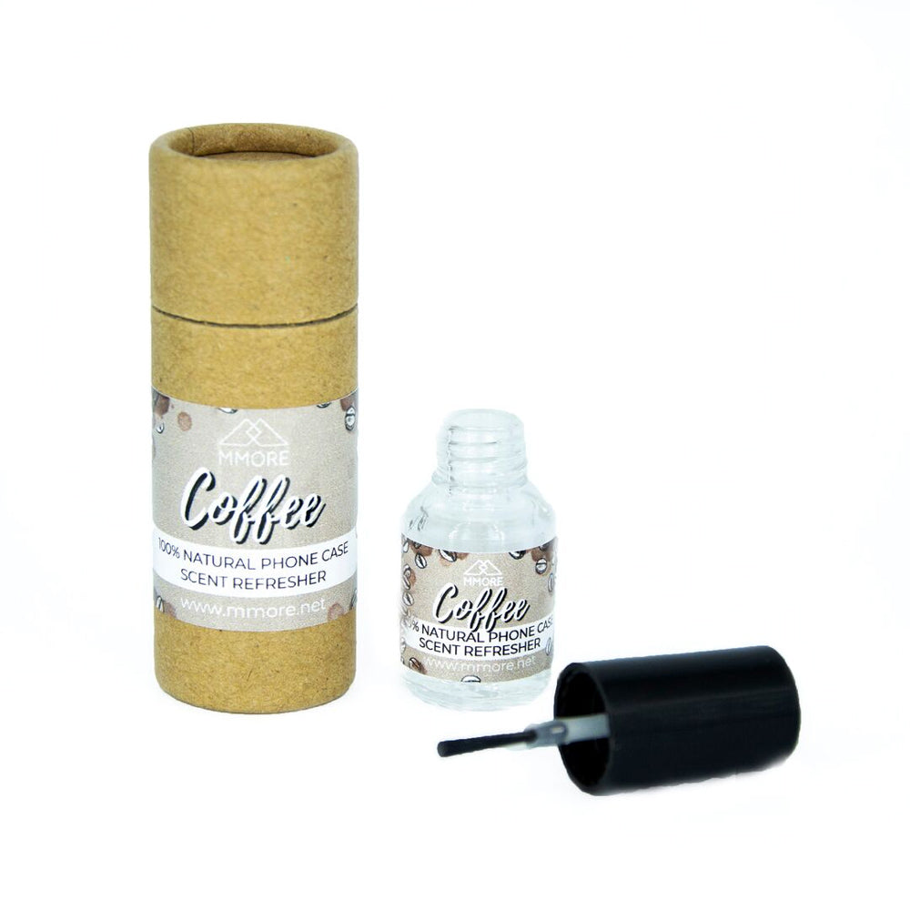 Open bottle of coffe scent refresher