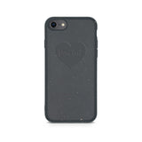 Black Case with Personalized Text in Heart