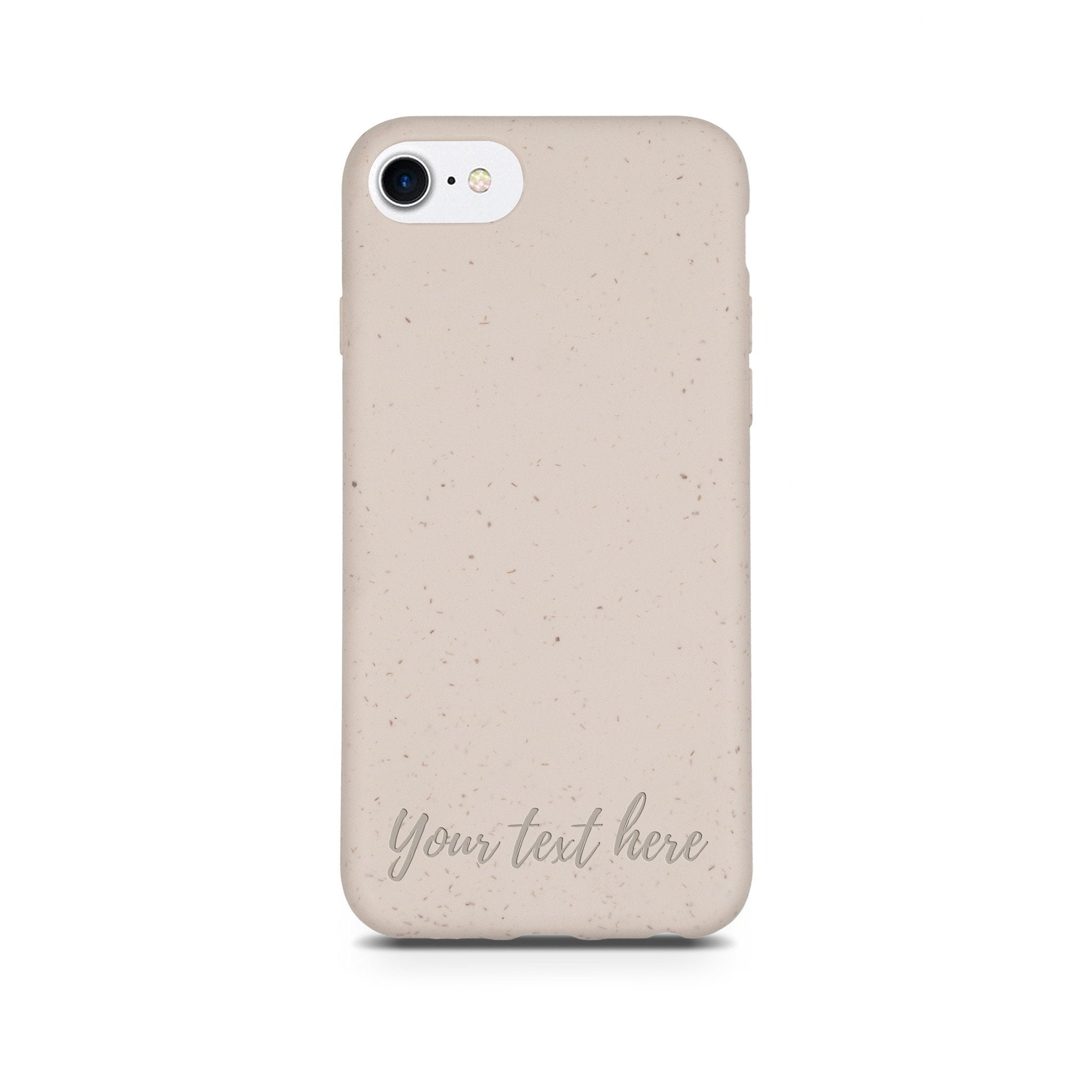 Personalized Natural White Horizontal Text Phone Case