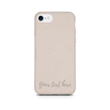Personalized Natural White Horizontal Text Phone Case